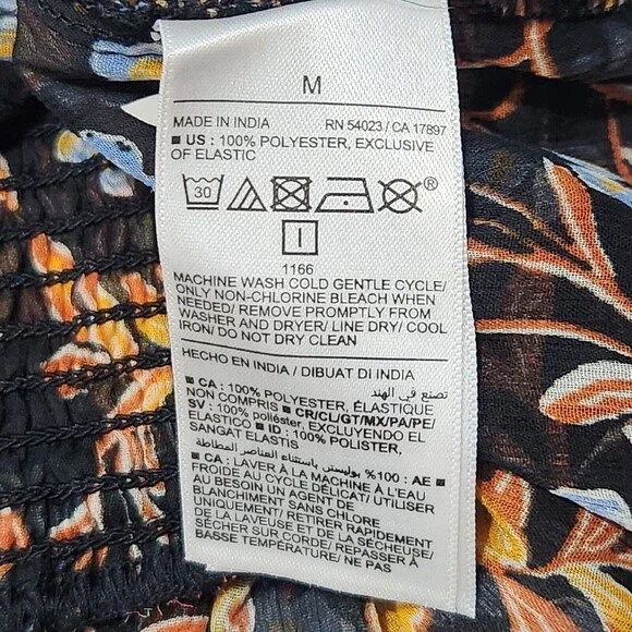 Old Navy long sleeve Top Size Medium Floral Print Lightweight - Picture 9 of 11